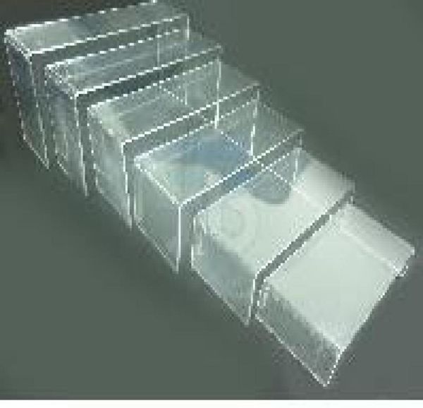 

clear acrylic display riser showcase stand 12pcs0123452788613, Black