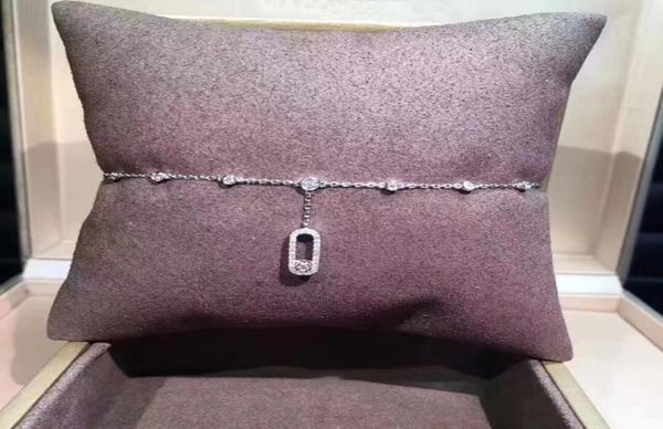 

brand pure 925 sterling silver jewelry for women beach anklet slide stone drop pendant anklet move stone design summer anklets cx24206350, Red;blue