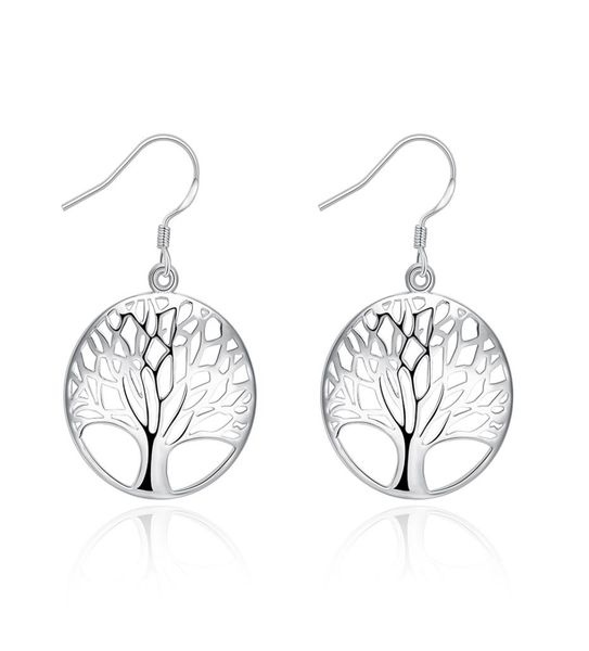 

tree of life shaped dangle earrings fashion exquisite classic silver earrings jewelry for women wedding party engagement accessori2924485