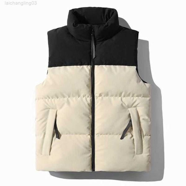 

designer men's vest down coats sale europe and the united states autumn/winter cotton embroidered alphabet women's thick warmlove, Black