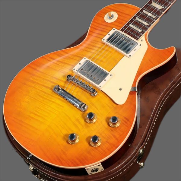 

electric guitar custom shop 60th anniversary 1960 paul standard v2 vos lemon orange