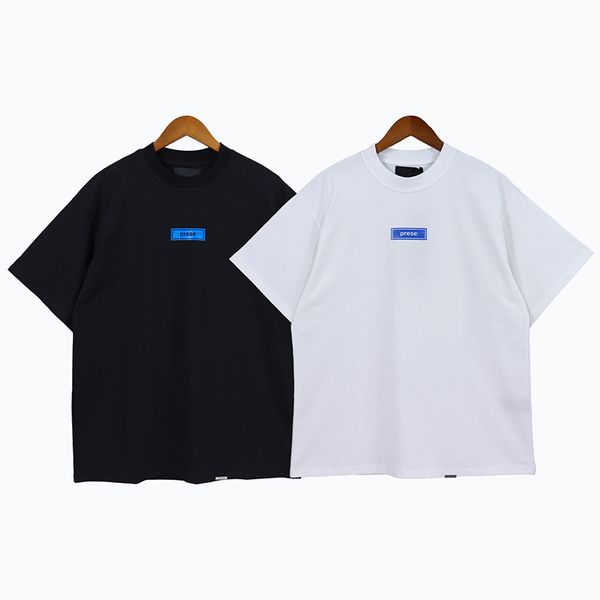 

half-sleeve men's american representt new minimalist letter logo print loose and versatile men's and women's short-sleeved t-, White;black