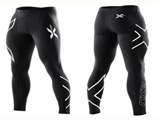

outfit men compression pants gym fitness yoga exercise all kinds of outdoor sports tight trousers fivecolor optional5092338, White;red