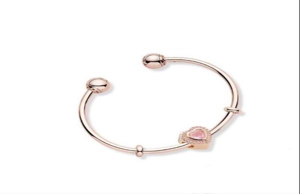 

original box real silve s925 bracelet luxury designer jewelry 18k gold guff bracelets european beads ale bangle4256170, Black