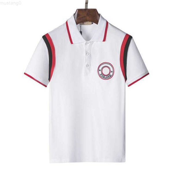 

2022 mens designer polo shirt man fashion england stylist poloshirts men casual golf polos shirt high street embroidery snake bee polos, White;black
