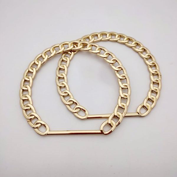 

bag parts accessories golden vintage chain handle women straps handbag fashion woman accessory detachable replacement handle 230717, Black