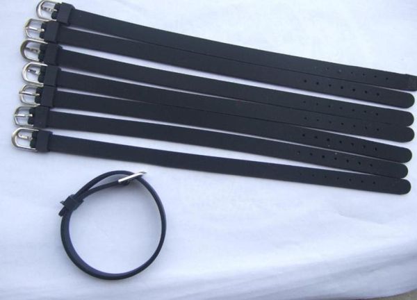 

black silicone wristband diy accessories fit 8mm slider letter charms bracelet fine jewelry6468233, Golden;silver