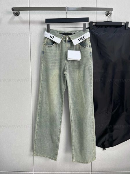 

designer jeans women denim sweatpants enzyme washed denim fine tailoring at the waist and crotch old vintage style casual jean womens sports, Blue