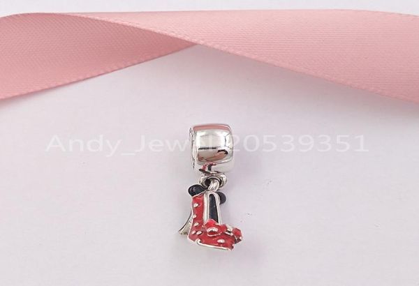 

andy jewel authentic 925 sterling silver beads minie mouse shoe charms fits european style jewelry bracelets & necklace pand-c96332516616, Black