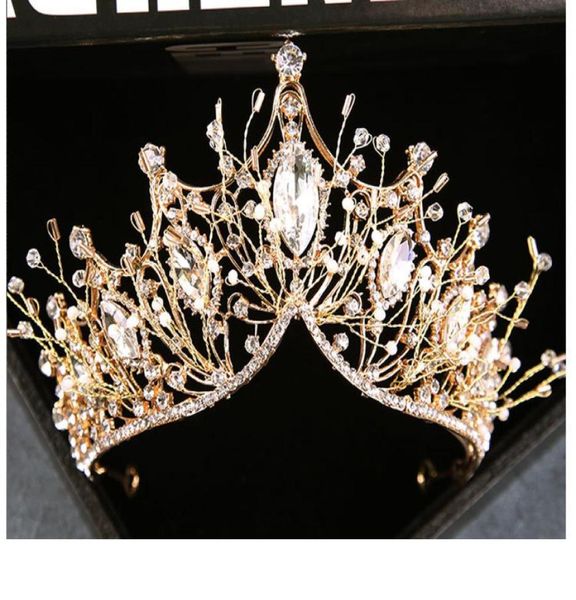 

designer headdress headpieces crystal diamond bride wedding hair cap dance crown auto show performance headband bn149152437, Silver