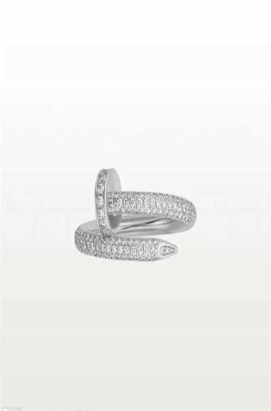 

2022 designer ring love ring men and women rose gold jewelry for lovers couple rings gift size6963475, Silver