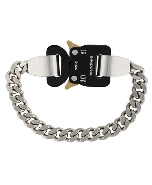 

alyx bracelet men women mixed link chain metal 1017 alyx 9sm bracelets fine steel colorfast gifts q06226368650, Golden;silver