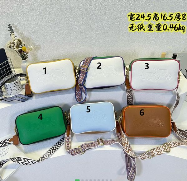 

new horse-drawn car ladies camera bag street trend one-shoulder diagonal small square bag fashionable double zipper