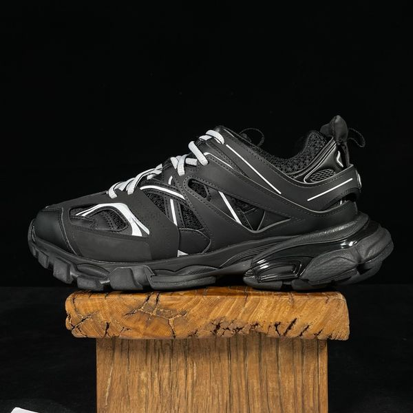 

designer luxury brand men women casual shoes track white black gomma leather trainer nylon printed platform fashion sneakers 7ata
