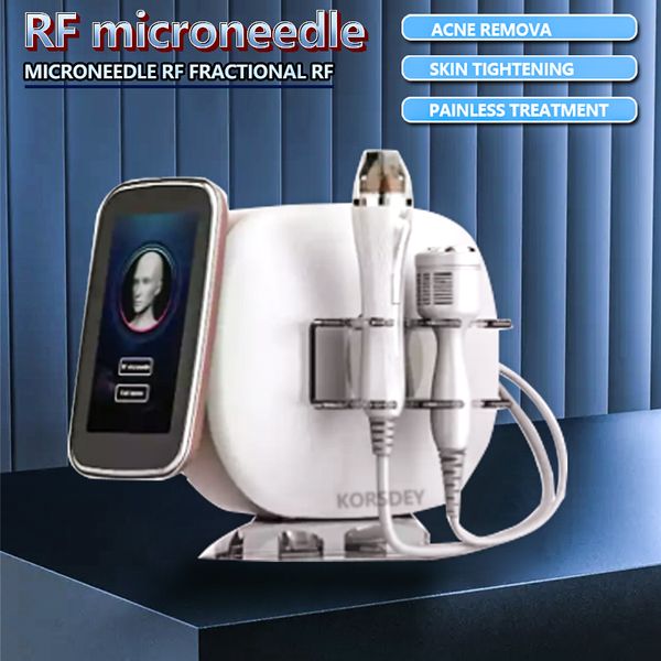 

2023 rf fractional microneedle machine 2 in 1 with cold hammer rf frequency skin tightening and lifting acne removal anti-aging
