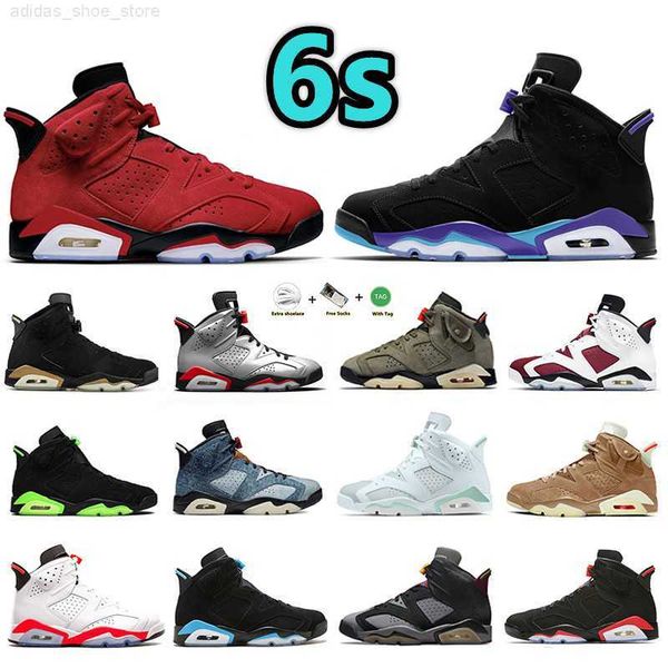 

6 6s mens basketball shoes aqua cool grey metallic silver georgetown unc red oreo black infrared electric green toro men trainer sports snea