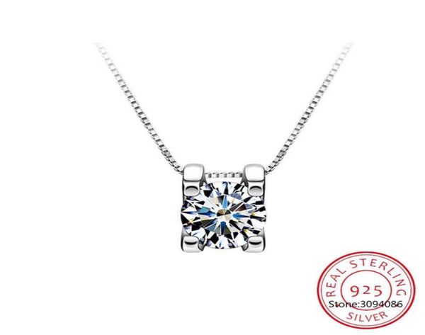 

pendant necklaces silver 05ct1ct2ct f color moissanite vvs engagement elegant wedding necklace for women anniversary giftpendan9348935