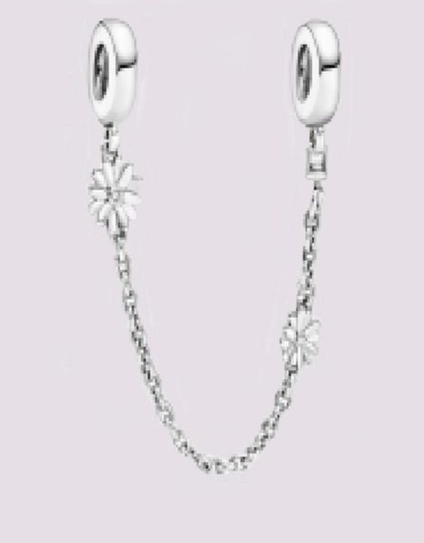 

andy jewel 925 sterling silver beads daisy flower safety chain charm charms fits european style jewelry bracelets & necklace 798764c09302615, Black
