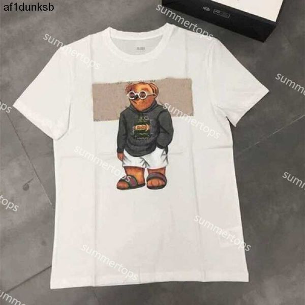 

casual ggity cotton summer mens g tshirt ucci designer gole bear guitar bears luxury mens shirts short sleeves tee couple lovers clothing t3, White;black