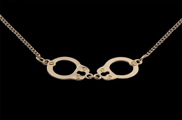 

pendant necklaces cold necklace kpop pendants vintage simple and gifts for year 2022 handcuffs hiphop friends fashion jewelry7090279, Silver