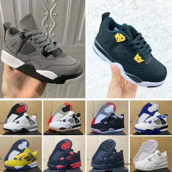 

4 basketball shoes for kids 4s military black cat sail red thunder white oreo cactus jack university infrared cool grey mens sports sneakers