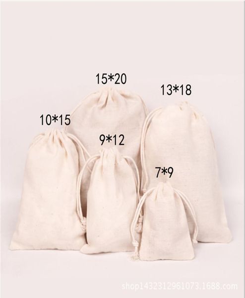 

canvas drawstring pouches jewelry bags 100 natural cotton laundry favor holder fashion jewelry pouches7783020, Pink;blue