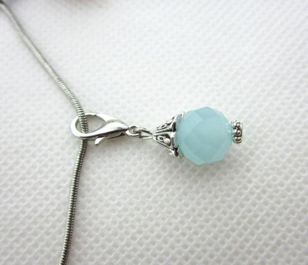 

selling 100pcs wathet blue month birthstone crystal dangle charms lobster clasp charms for glass floating lockets2778641, Bronze;silver
