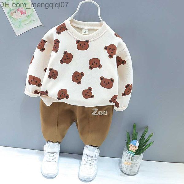 

clothing sets new boys' clothing spring autumn baby cartoon boys' clothing children's set long sleeved t-shirt+2 pants/set 0-, White
