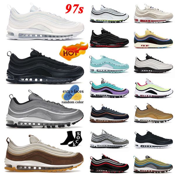 

97 sports designer shoes muslin pink foam triple black white mschf x inri jesus 97s woven ghost undefeated men women sneakers 36-45