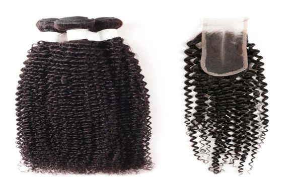 

ishow brazilian human hair bundles kinky curly 3pcs with 24 closure natural black whole for women all ages 828inch8446772