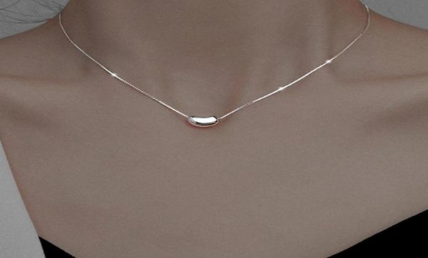

pendant necklaces 2021 japanese and korean fashion ladies party festival copper lovesick peas necklace trend ol clavicle chain2438246, Silver