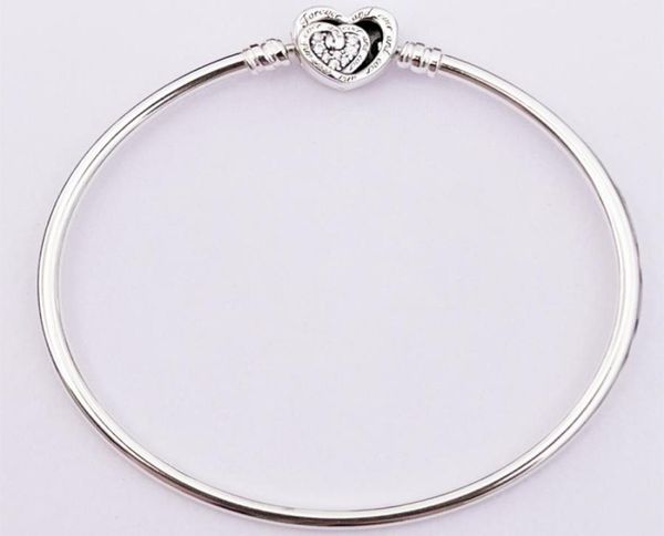 

designer entwined heart clasp bangle bracelets jewelry fashion charm jewelrys for women wedding party birthday gifts 591064c019472108, Silver