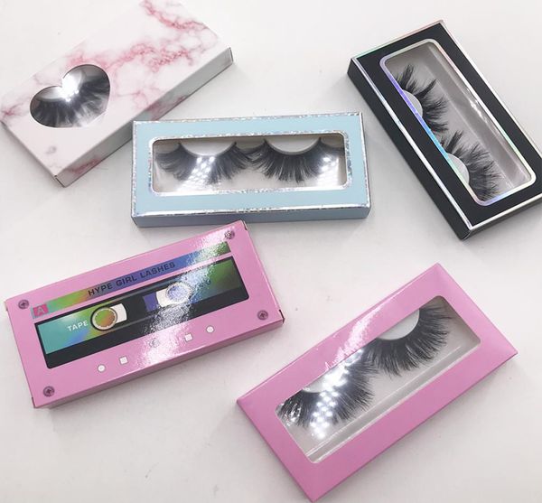 

eyelashes soft box tape lashes box custom private label logo dramatic long mink lashes package5260020