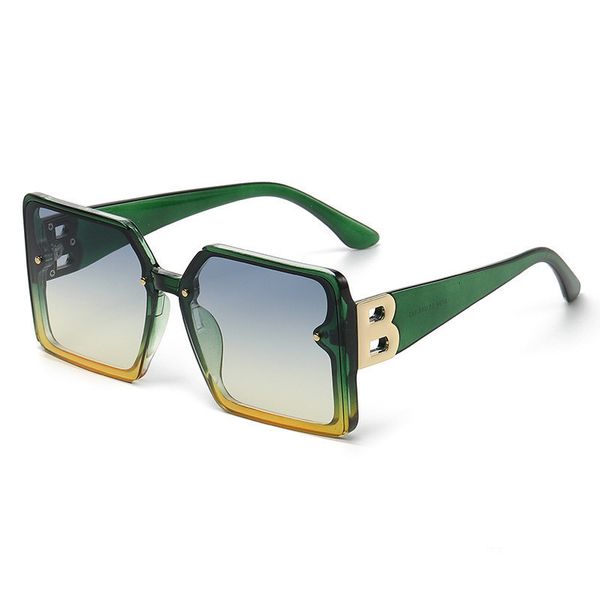 

sunglasses european and american trendsetter street concave shape gradient color b fashion large frame frameless trimming sunglass 230717, White;black