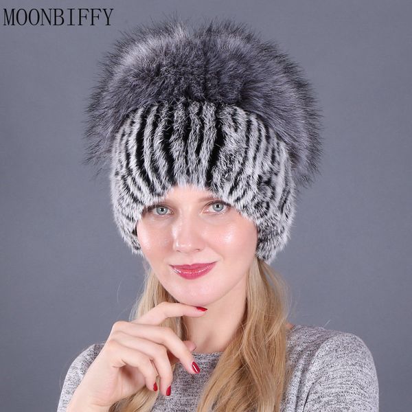 

fashion face masks neck gaiter women fur hat for winter rabbit fur cap russian style knitted thick hat female outdoor warm earmuff balaclava