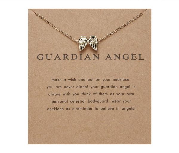 

guardian angel paper card wing combine gold necklace exquisite ma039am ornaments5813711, Silver