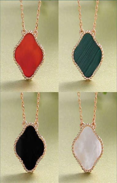 

pendant necklaces fashion elegant clover gift for woman cleef jewelry party wedding couple van luxury7550953, Silver
