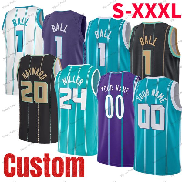 

men kids lamelo ball basketball jersey james bouknight amari bailey gordon hayward cody martin terry rozier iii jt thor kai jones green whit, Black;red