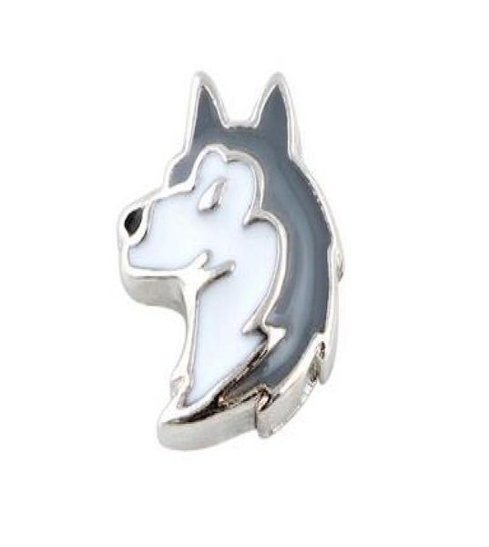 

20pcslot animal wolf alloy floating locket charms fit for diy magnetic glass living memory locket gift3564105, Bronze;silver