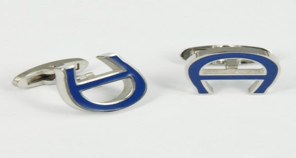 

039a039 aigner metal cufflinks fashion stainless steel ceramic sleeve nail men cuff link french039s cuff color luxury cuf9478985, Silver