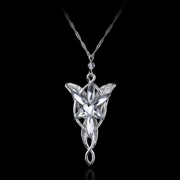 

new fashion austrian crystal pendant jewelry twilight star princess necklace lord of the rings wizard princess wedding pendant nec8478321, Silver