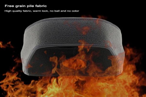

outdoor hats winter warm hat fashion casual sports cycling ski fleece ear muff protect yoga headband4124070, Black;white