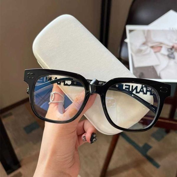 

42% off sunglasses 2023 new small fragrant eyeglass 0748 square large frame plate can be matched with myopic glasses men's and, White;black