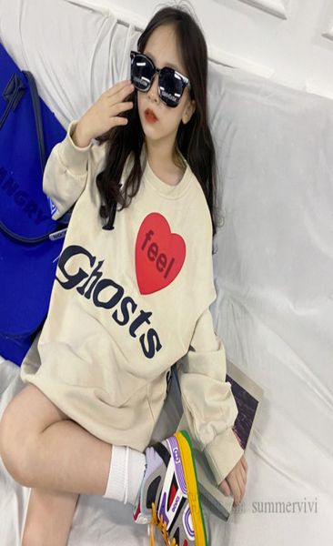

girls love heart letter sweatshirt big kids printed round collar long sleeve pullover autumn children loose casual jumper q189046442, Black