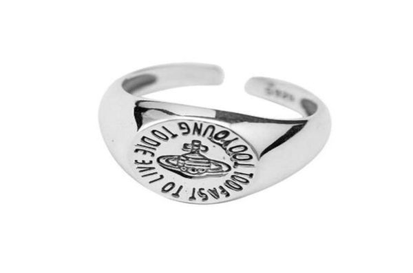 

saturn band rings for women men fashion silver color carved adjustable open planet ring famale party jewelry gifts5828283