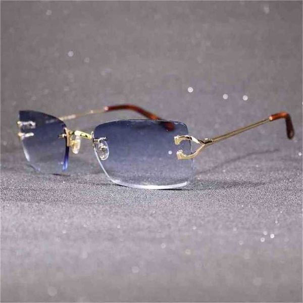 

40% off rimless for men and women luxury carter glasses frame with colorful lenses classic eyewear trendy gafas de solkajia new, White;black