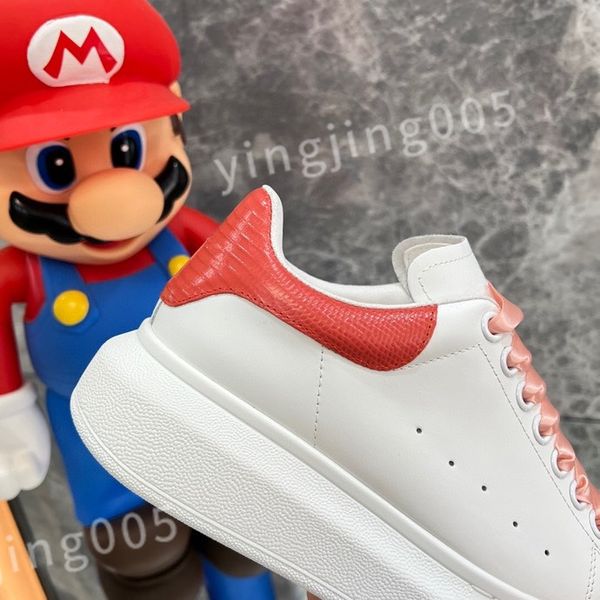 

new platform designer sneakers casual shoes leather lace up men fashion white black mens womens espadrilles sports trainer xsd221133