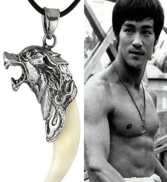 

necklaces pendants drop delivery 2021 whole trendy wolf tooth brave mans necklace titanium steel domineering pendant jewelry 51892639, Silver