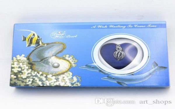 

f gift love wish pearl kit heart cage 17quotchain necklac seashells4660443, Silver
