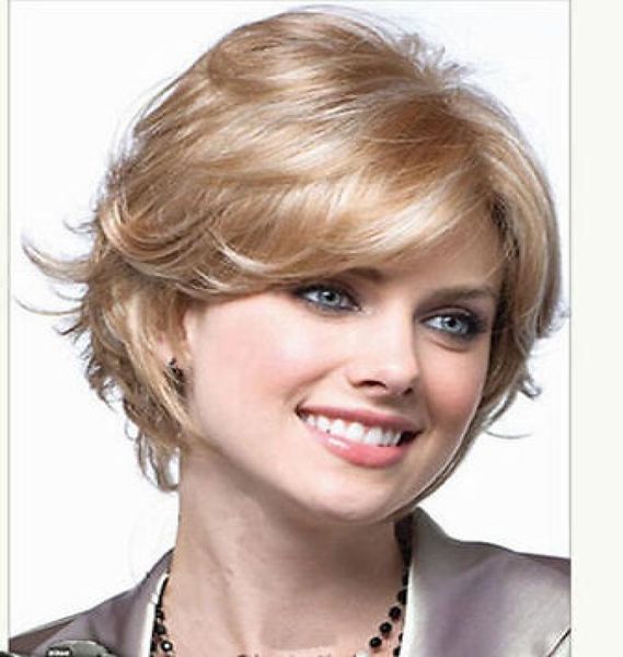 

new vogue fashion beautiful straight blonde short women039s wig for women wig deliver6824722, Black